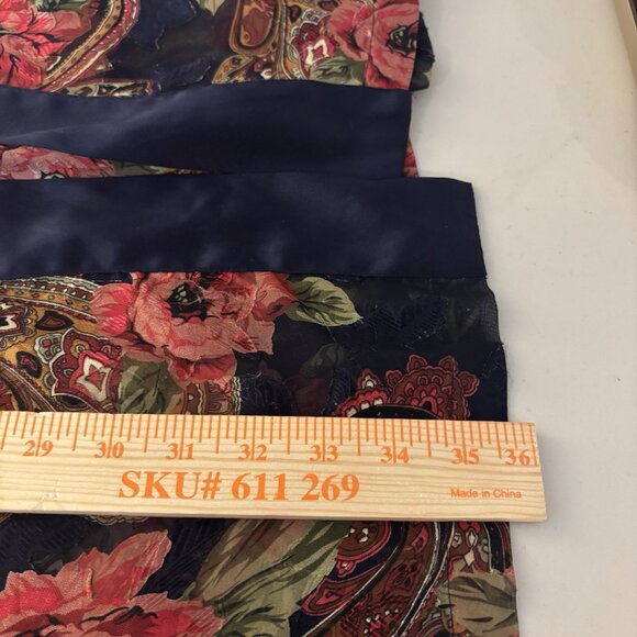 Gold Tag Victoria's Secret Women's Open Front Floral sheer rose‎ Kimono One Size - Picture 12 of 13